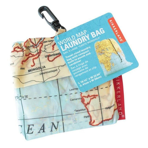 Maps Travel Laundry Bag