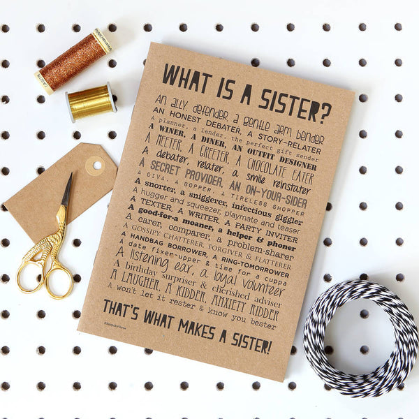 Sister Poem Slim Notebook