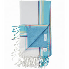 Aspiga Blue Aqua Turquoise Ruma Kikoy Towel Indigo Blue Trading