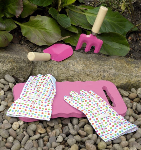 Girls Fun Pink Gardening Set